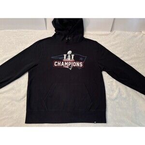 New England Patriots Super Bowl LI Champions Hoodie Mens XL Blue 47 Soft NFL